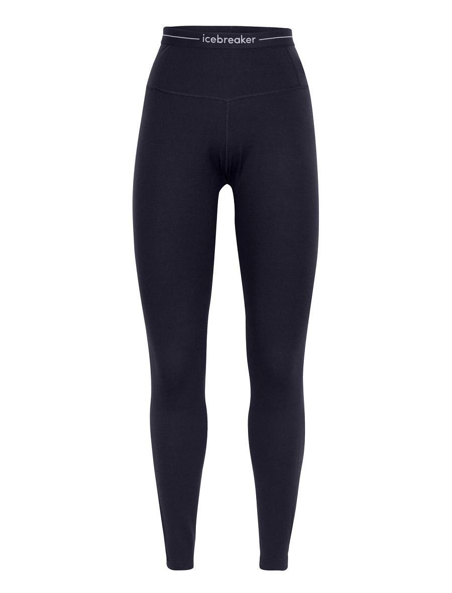 Midnight Navy Icebreaker Merino 260 Tech High Rise Women's Leggings | AU 1532KORI